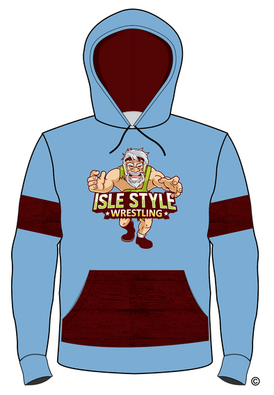 Isle Style Wrestling - Hoodie (blue)