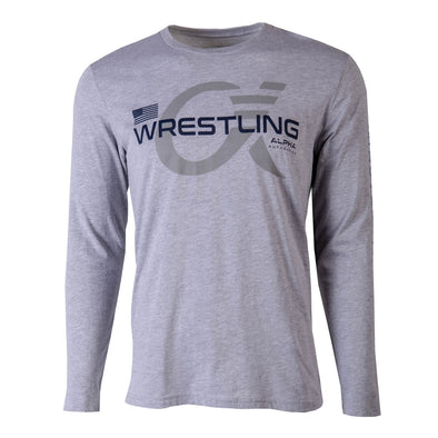 Alpha Wrestling Long Sleeve T-Shirt - Grey