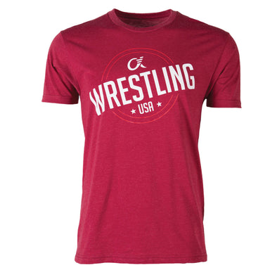 Alpha Wrestling T-Shirt - USA - Cardinal